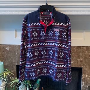 Vineyard Vines Men's Fair Isle Fleece, Like New, size Large